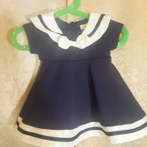 Sweet Heart Rose Boutique Sailor Dress  sz 6/9 mos